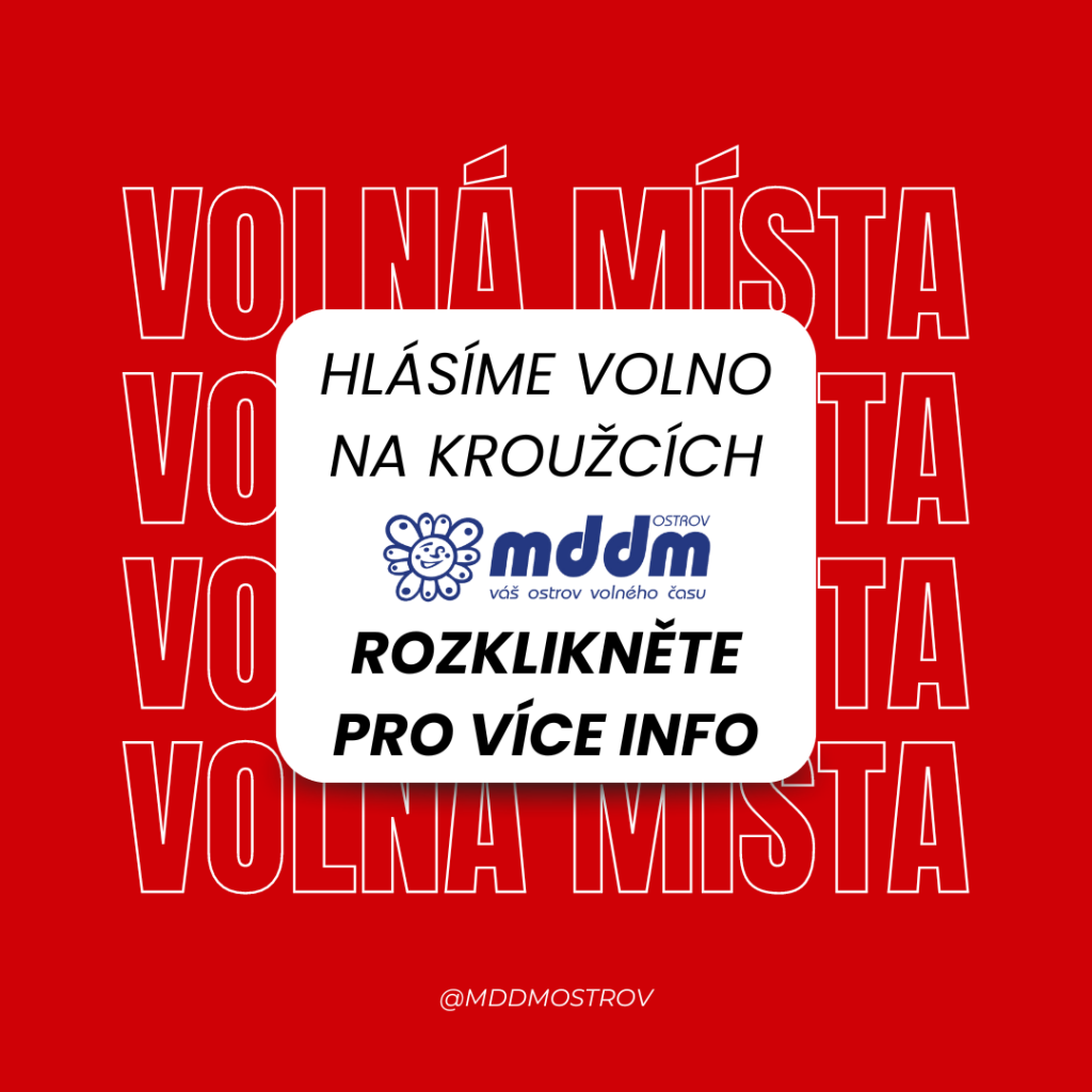 Máme volná místa na kroužky! 