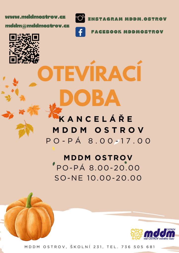 Otevírací doba MDDM 