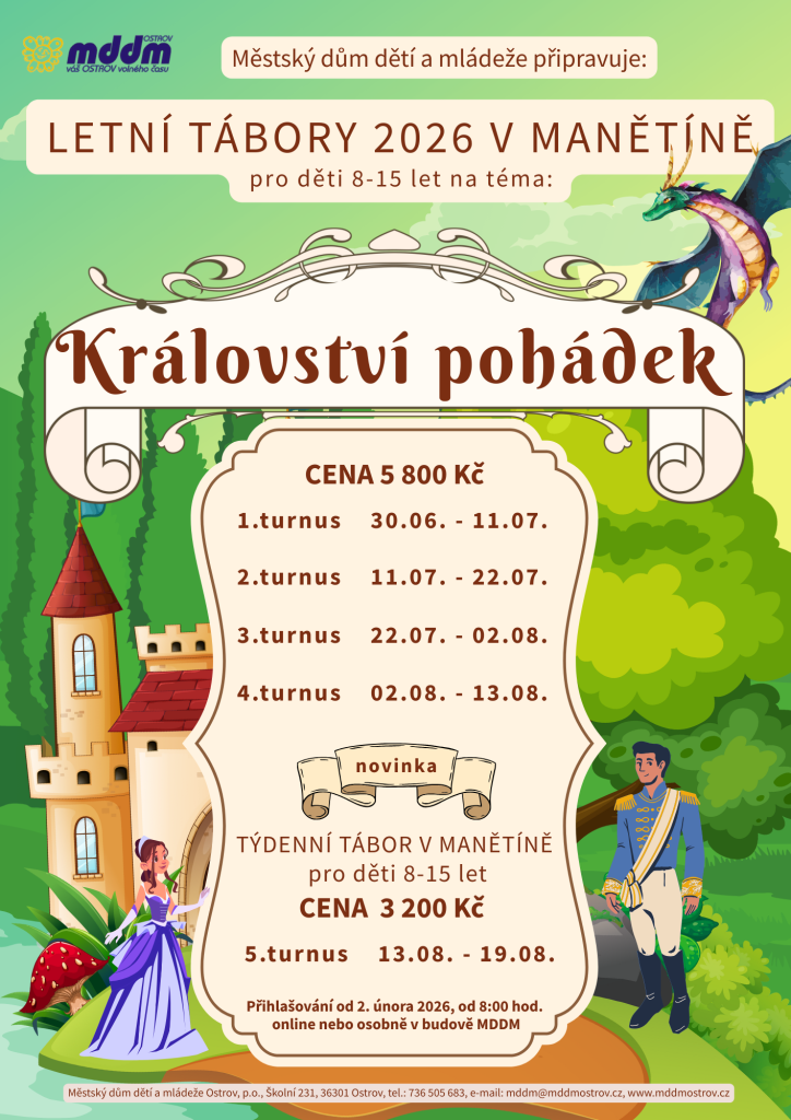 Letní tábory v Manětíně