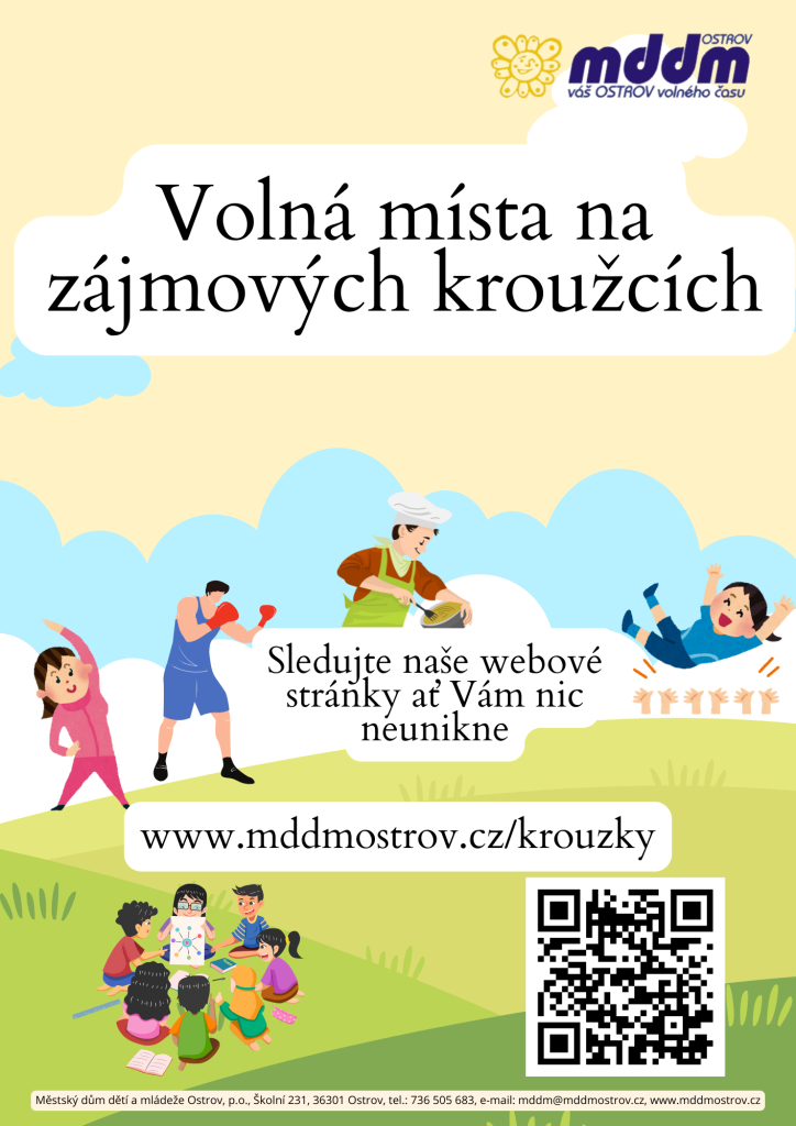 Volná místa na zájmových kroužcích