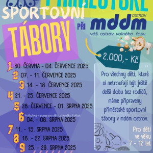 Sportovní tábory v MDDM 2025