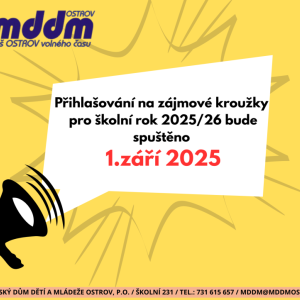 Přihlašování do zájmových kroužků‼️
