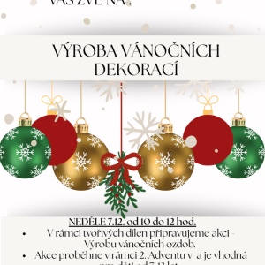 2.Advent - Výroba vánočních dekorací