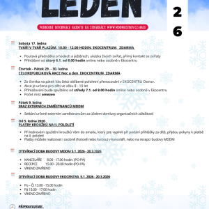 Program na měsíc leden ❄️