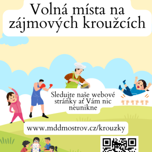 Volná místa na zájmových kroužcích