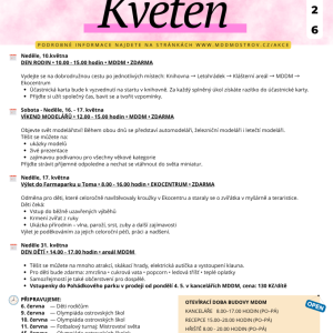 Program na měsíc květen 